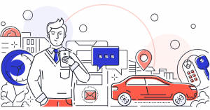 Car sharing we flocie firmowej